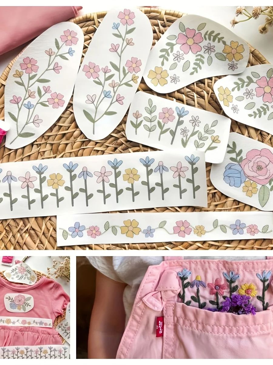 Embroidery Stabilizer Backing - 1 Juego de 8 Uds. De