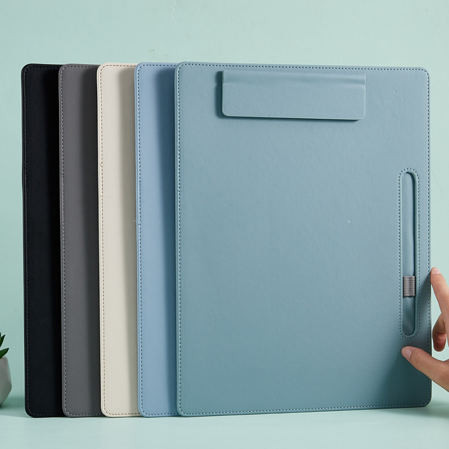 Commercial Printing Books - Clip de escritura de cuero A4,