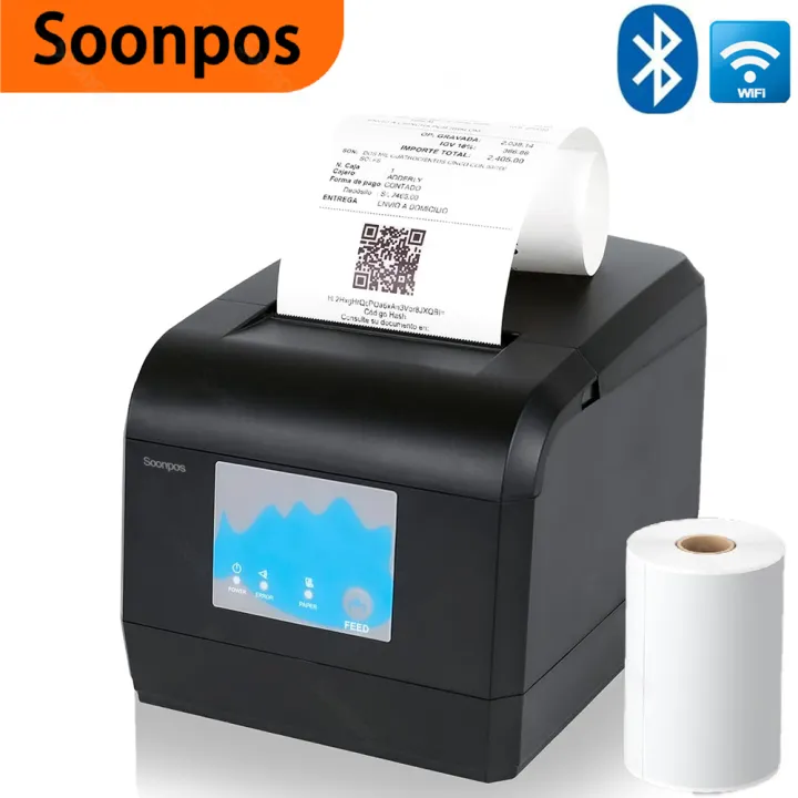 Commercial Wallpaper Printing - Impresora térmica POS Soonpos 58/80mm, cortador