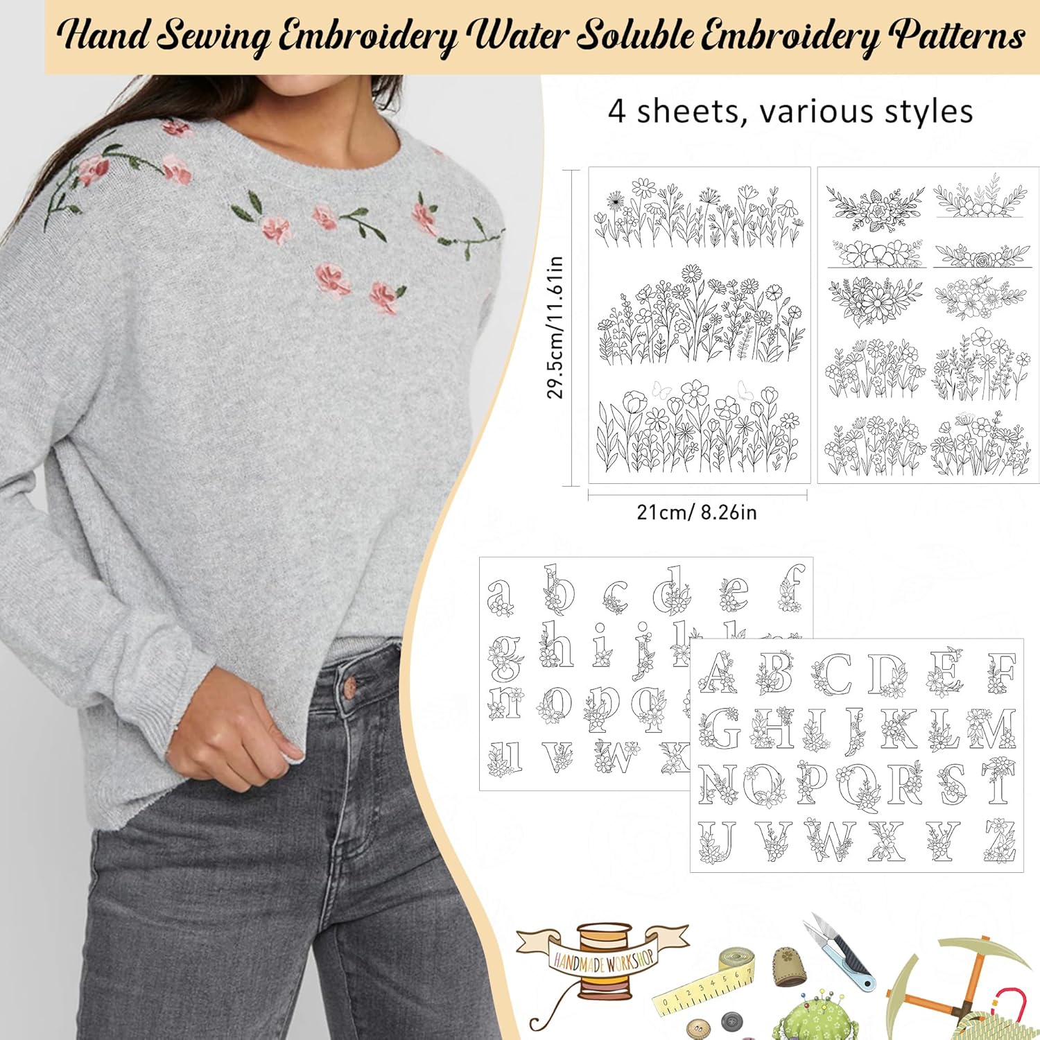 Papel de transferencia soluble - Embroidery Stabilizer Backing reseña y precio