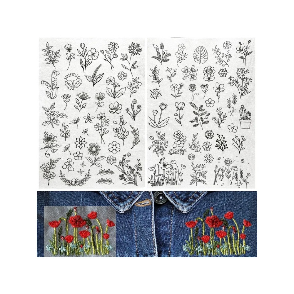 5 hojas A4, adhesivo estabiliz - Embroidery Stabilizer Backing reseña y precio