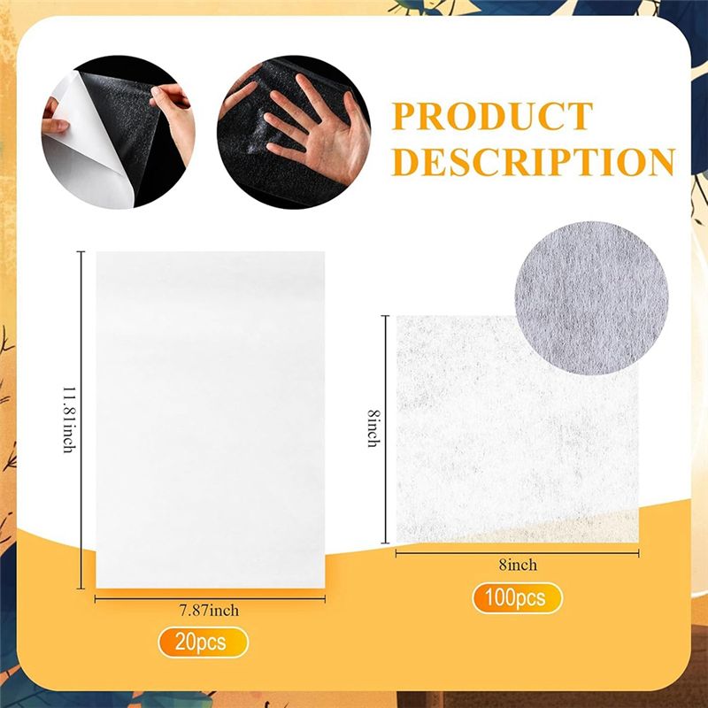 [ABFI!】 20 hojas adhesivas ter - Embroidery Stabilizer Backing reseña y precio